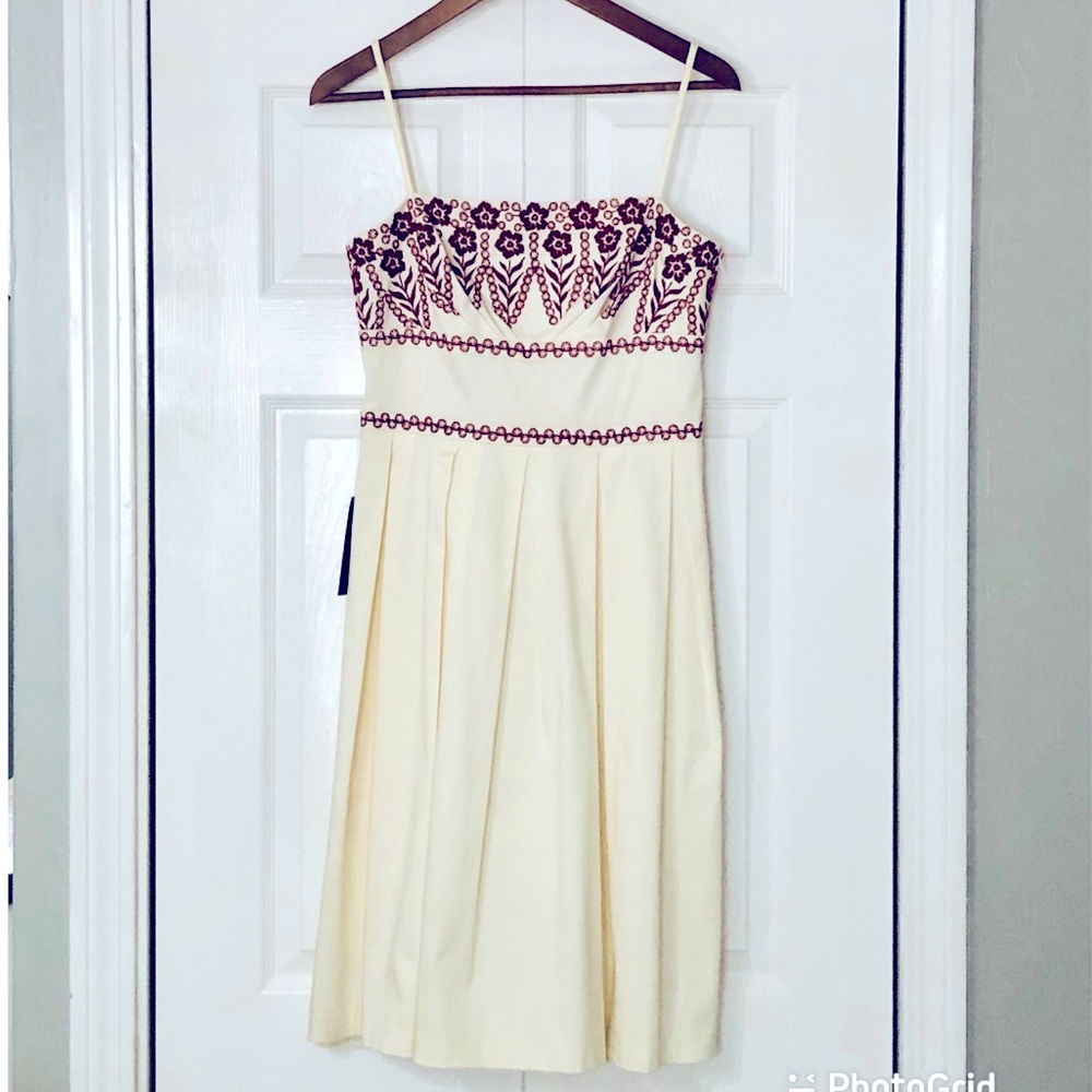 Ann Taylor Off White Spaghetti Strap Dress-Size 4